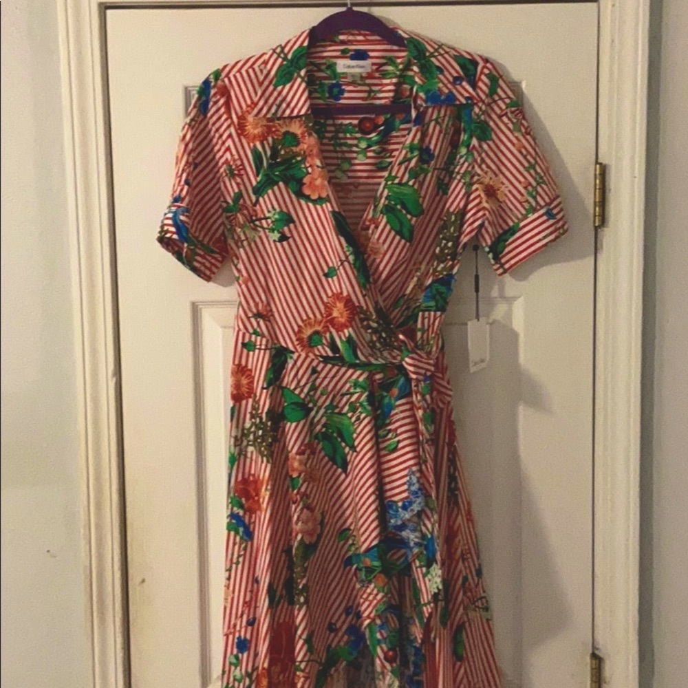 Calvin Klein wrap dress